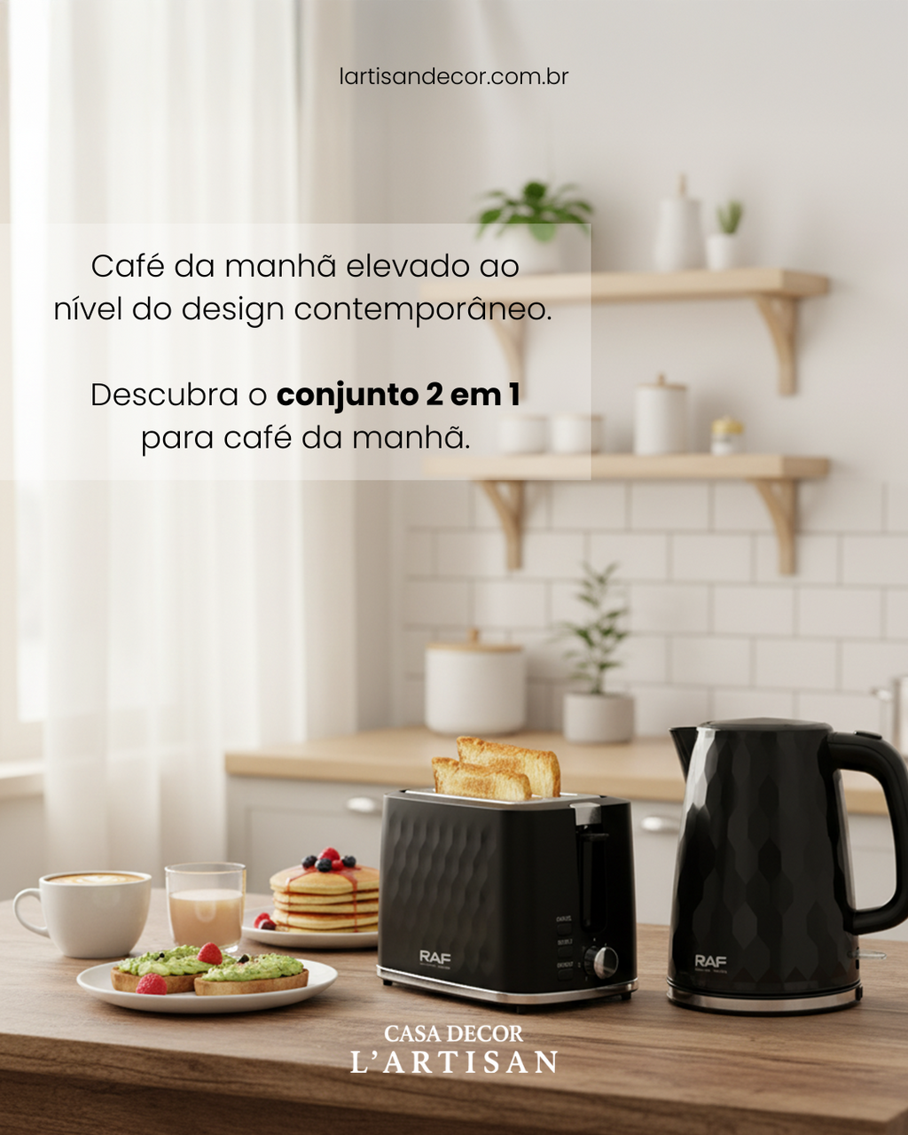 Conjunto Elétrico 2 em 1 para Café da Manhã