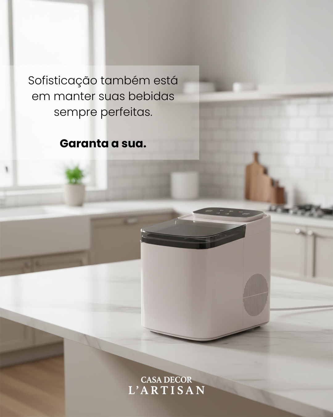 Máquina de Gelo Elétrica Portátil