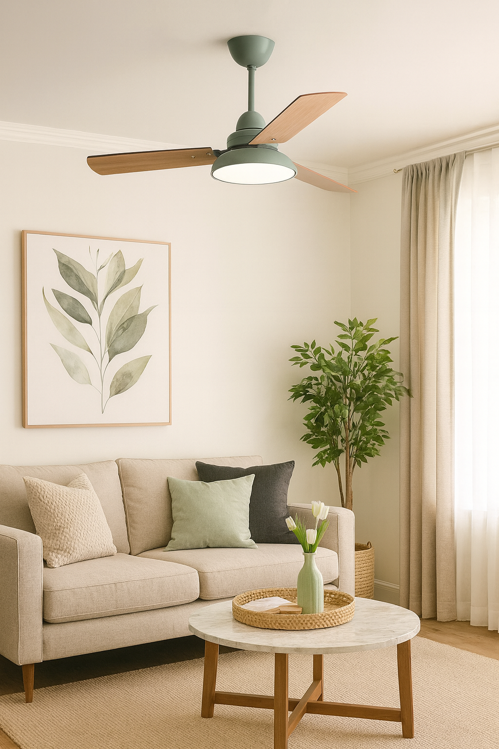 Ventilador de Teto com Controle Remoto de  106 cm