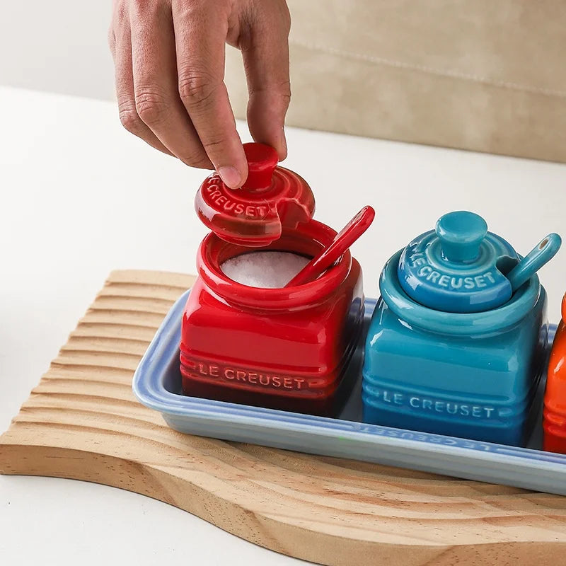 Pote de Temperos em Cerâmica