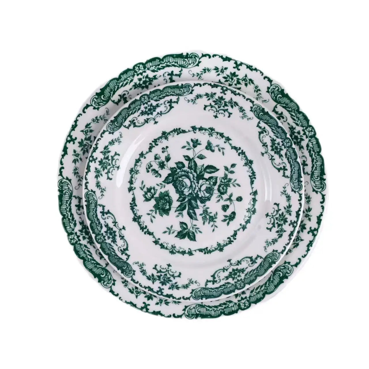 Prato de Jantar Redondo em Cerâmica com Uma Unidade