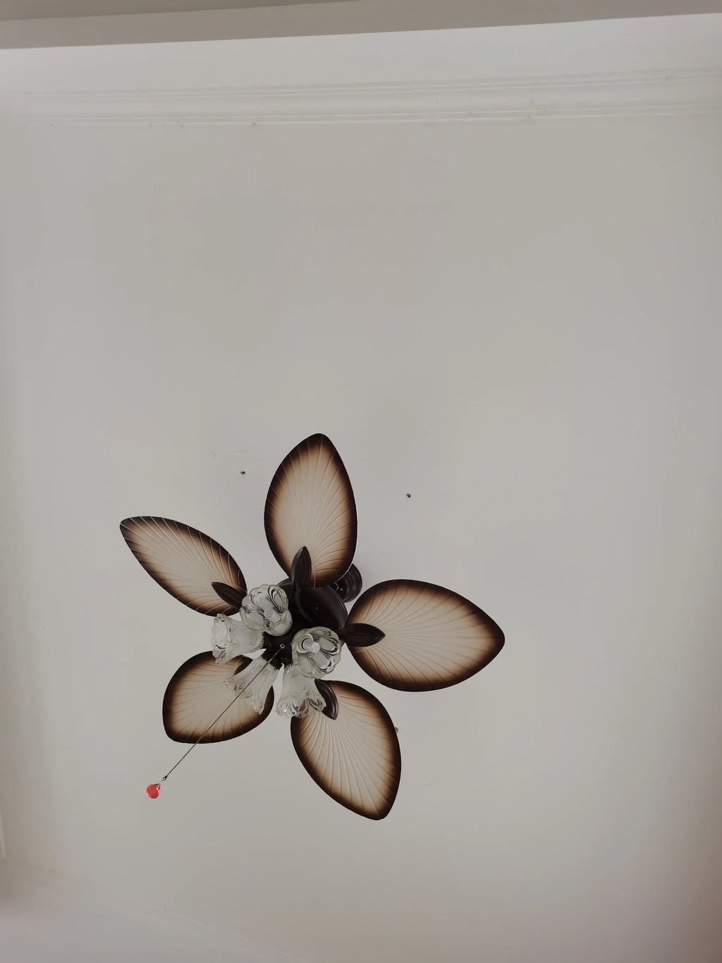 Ventilador De Teto Retro Com Asas De Madeira E Luz Integrada Estilo Clássico E Rústico Para Sala De Estar Quarto