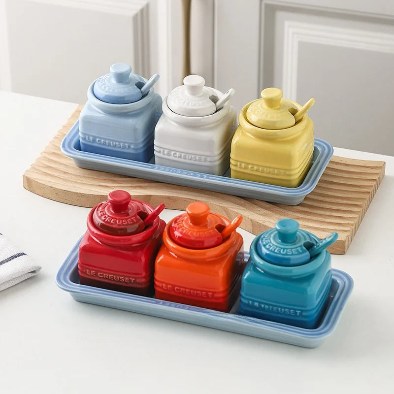 Pote de Temperos em Cerâmica