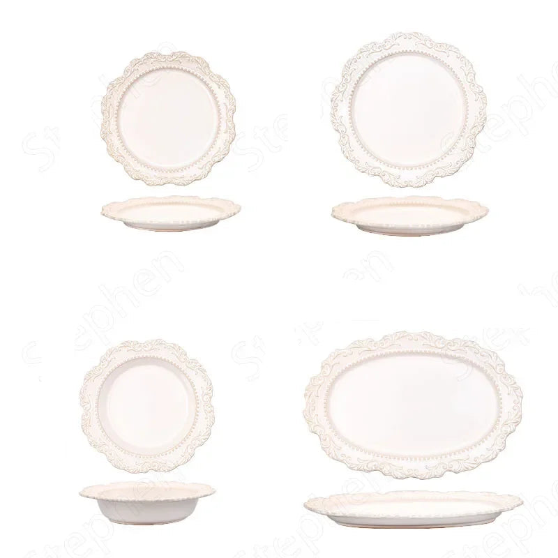 Prato de Jantar Estilo Barroco Francês