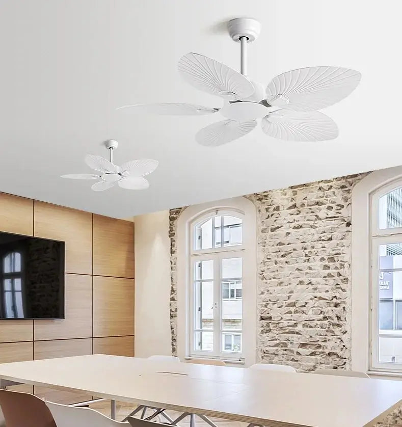 Ventilador de Teto Silencioso Estilo Retrô Americano – Alta Ventilação Sem Luminária