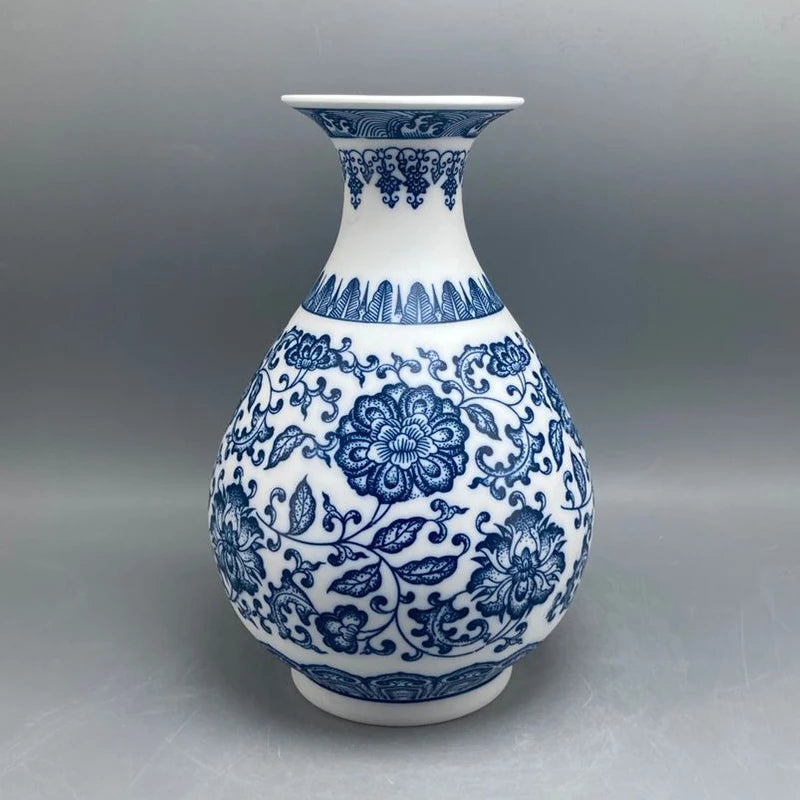 Vaso Decorativo de Porcelana Estilo Oriental