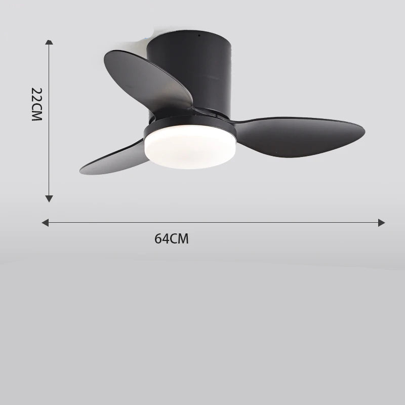 Ventilador de Teto Moderno com LED Integrado
