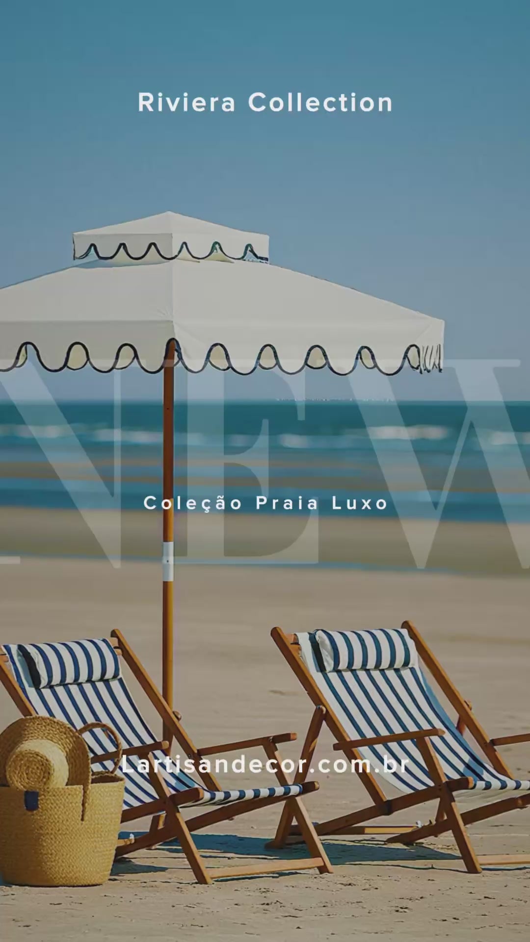 Guarda-Sol Duplo com Franja Decorativa